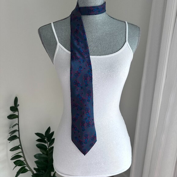 Vintage Holt Renfrew Silk Neck Tie - Picture 1 of 9